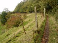 The cliff top path