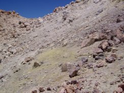 Steam Vent and Sulphur Deposits