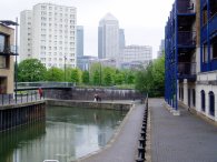 View towards Canary Wharf