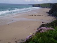 Watergate Bay, looking North