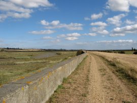 Path besides Benfleet Creek