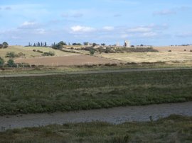 View towards Hadleigh Castle