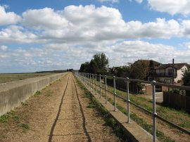 Sea Wall by Sunken Marsh