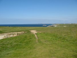View along the coast