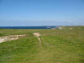 View along the coast