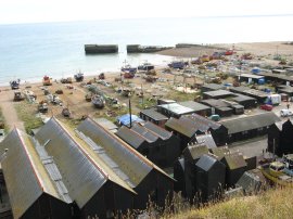 View over Hastings Harbour