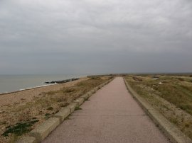 Sea Wall path nr Reculver