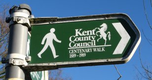 Centenary Walk Waymarker