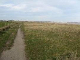 Path along the coast