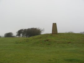 Trig point above Eastbourne