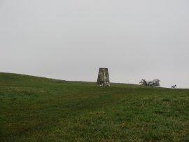 Trig point above Eastbourne