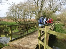 Crossing the Cuckmere River