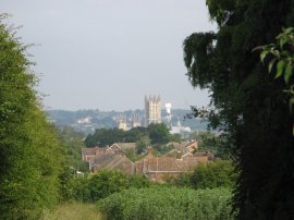 View back to Canterbury
