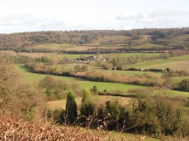 View over the Darent Valley