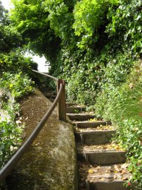 Steps up from St Margarets Bay