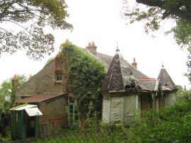 A rather ramshackle house