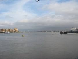 View down river from Woolwich