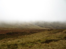 Dropping down below the clouds