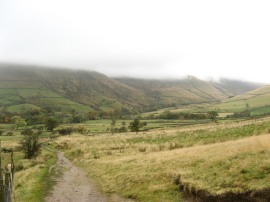 Looking back up the valley