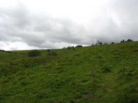 Heading up the downs