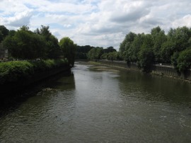 River Medway below Allington Lock