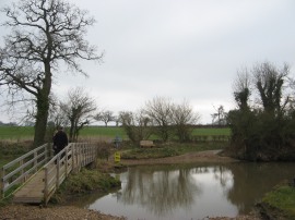 Footbridge over the River Ver